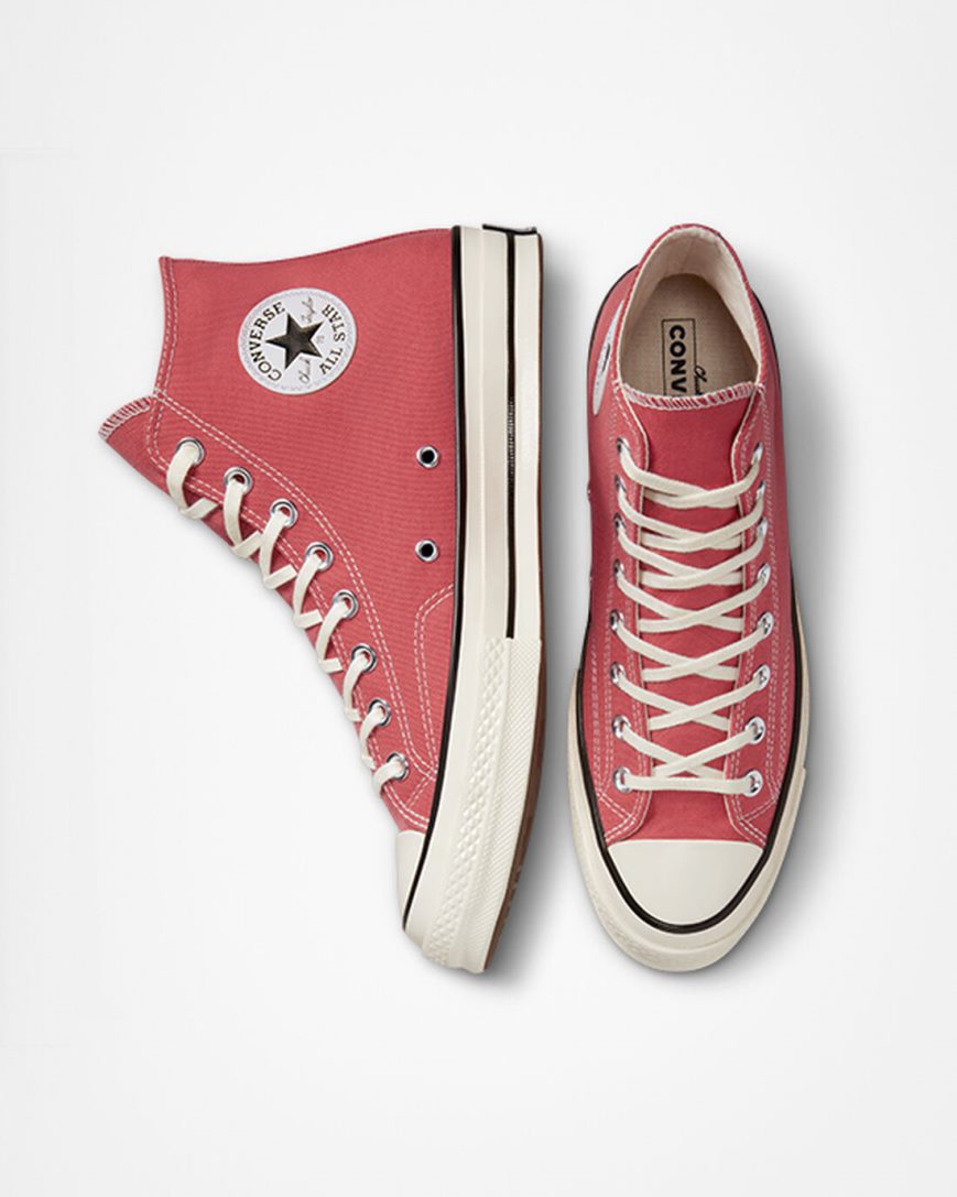 Dámské Boty Vysoké Converse Chuck 70 Vintage Platene Červené Béžový Černé | CZ VTOD94